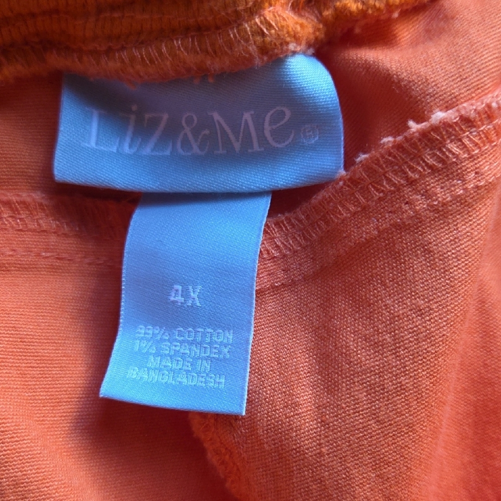 3 Liz & Me/Catherines Women's Shorts in Blue, Orange, and Khaki 4x / 32W - Picture 8 of 15